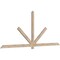 Ekena Millwork Kennewick Smooth Timber Gable Bracket, Douglas Fir, 108"W x 45"H x 1 1/2"D x 3 1/2"F, 10/12 Pitch GBW108X45X0204KEN00SDF - alternate 5